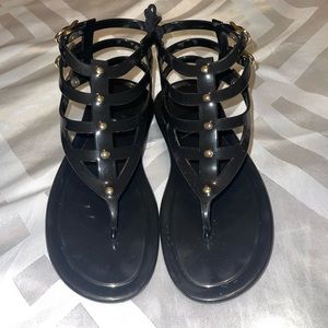 Jimmy Choo margot gladiator sandals black
